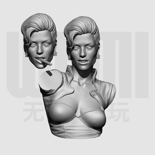 007黄金眼 西娜奥纳托 1/10白模胸像 16比例GK树脂手办模型 1969