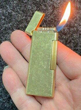 轻薄滑轮侧滑充气打火机复古