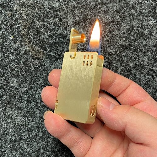 黄铜一键点火煤油打火机