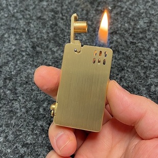黄铜手工煤油打火机 自动弹射煤油打火机 艾斯普里打火机 包邮
