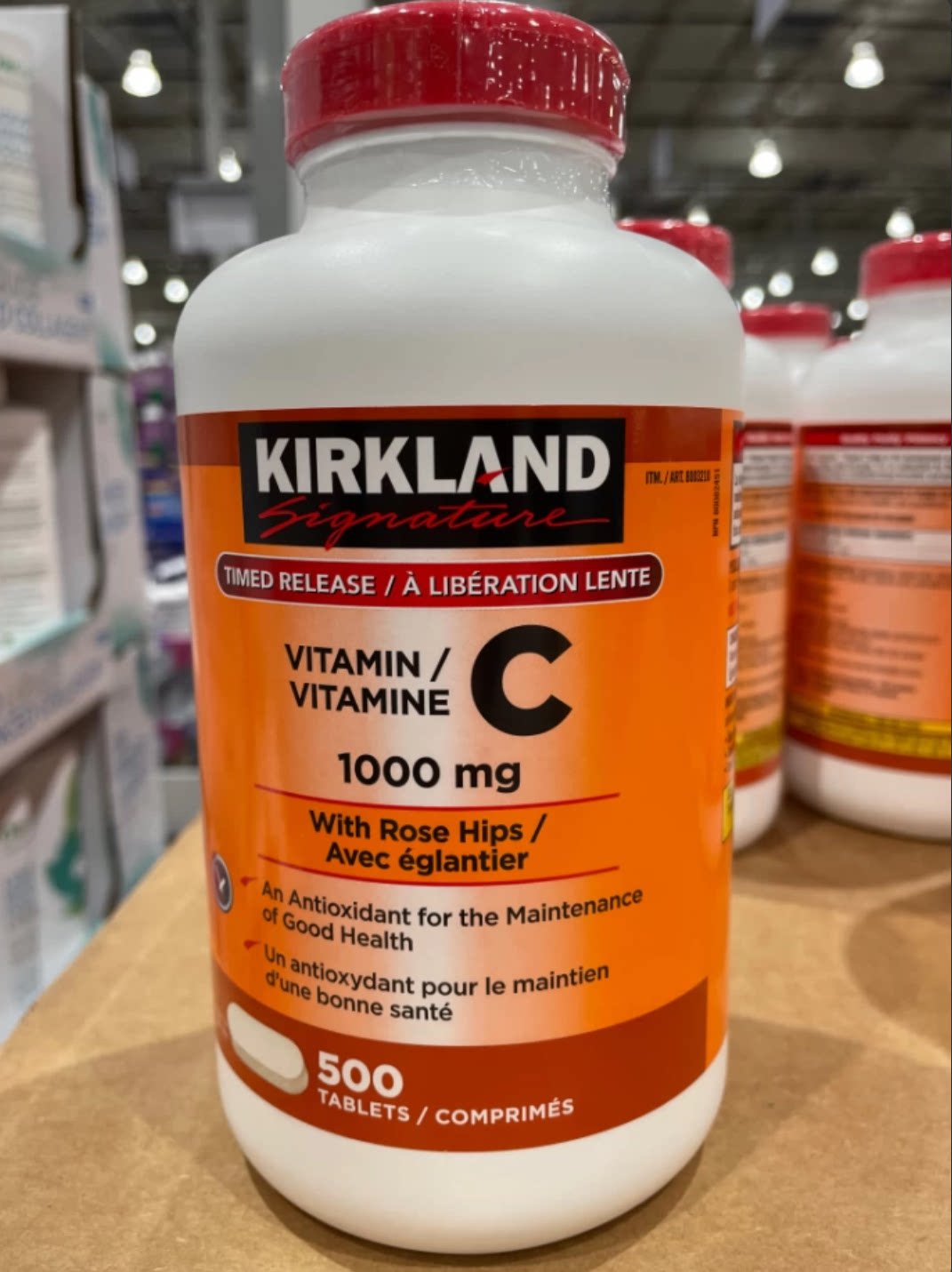 美国Kirkland科克兰 维生素C1000mg500粒效期29年1月