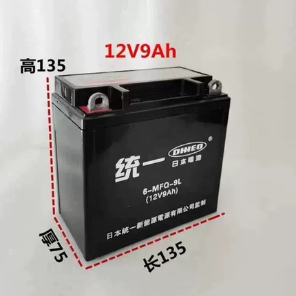 汽油机发电机电启动12Ⅴ7A9A14A36A60A70A80A免维护干电瓶蓄电池