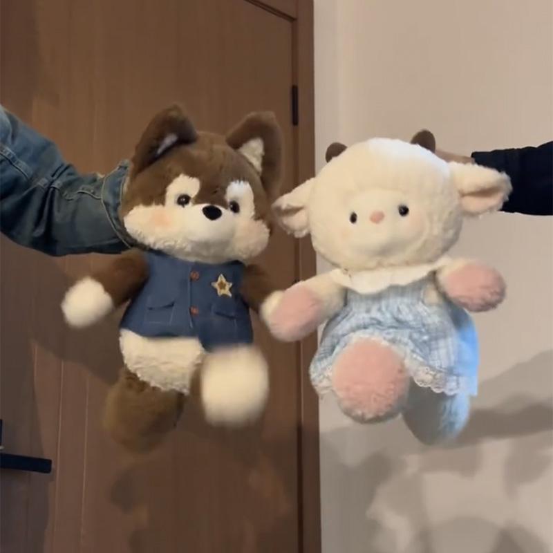 森林跑跑小狗玩偶熊小羊公仔