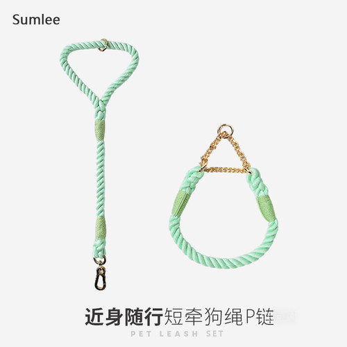 夏季顽皮狗训练六股绳p链狗绳