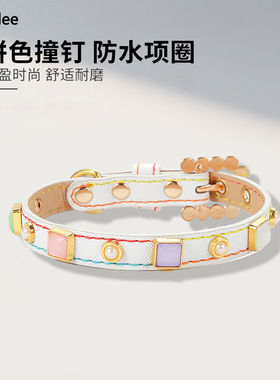 夏季防水可爱猫咪小狗狗专用舒适项圈超轻颈圈小型犬约克夏外出圈
