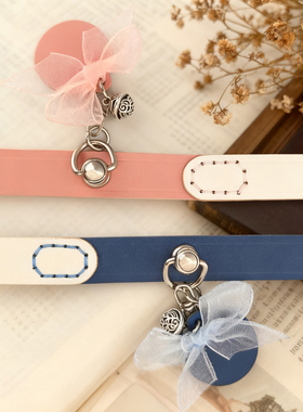 真皮宠物防丢猫咪专用刻字项圈防抖小狗脖圈狗牌定制舒适小猫脖圈