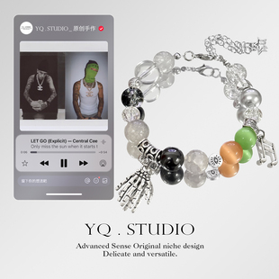 原创音乐专辑《LET GO》Central Cee嘻哈手链手串小众高级可调节