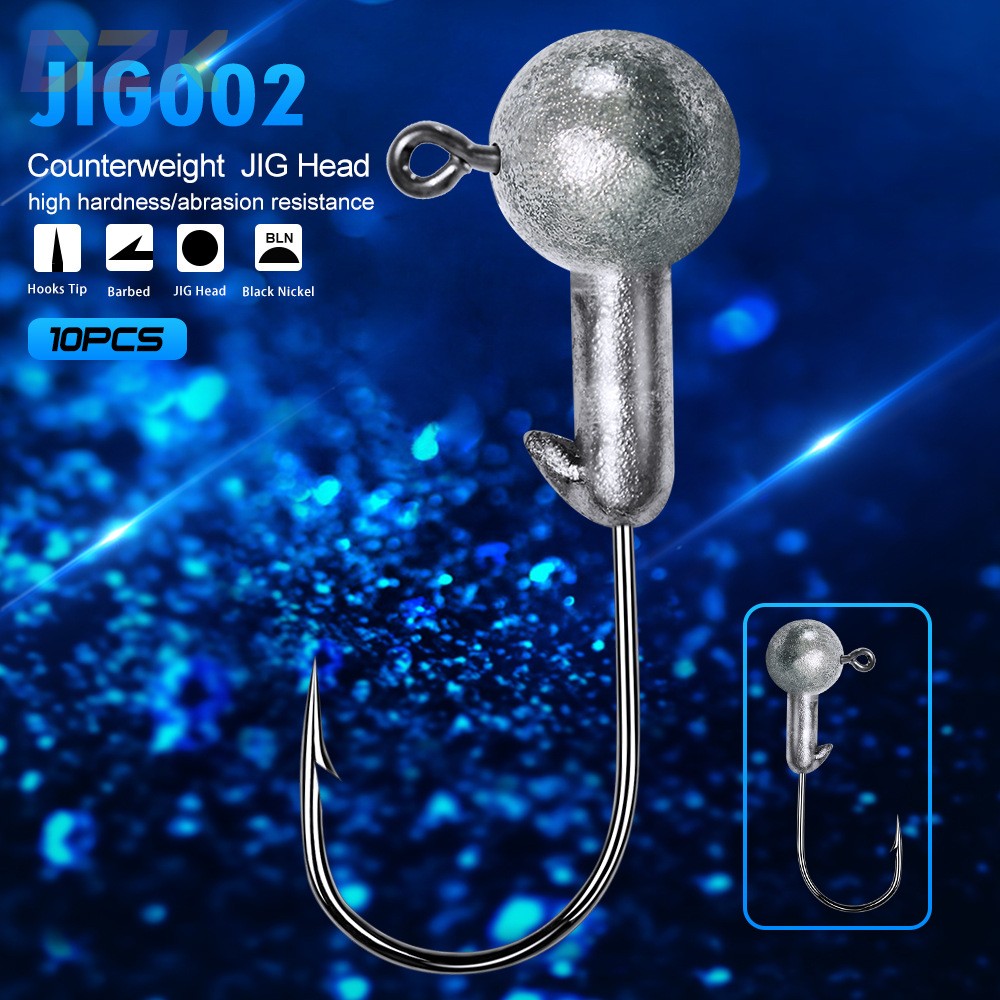 铅头钩1-10g鱼钩软虫用JIG HOOK鲈鱼适用 JIG002u3