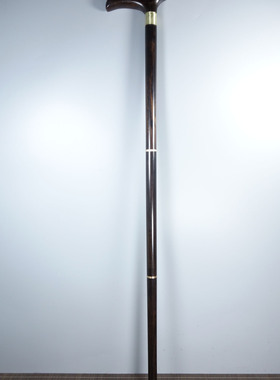 木雕木器摆件红木实木工艺旧藏紫光檀木手杖登山杖老人拐杖三节