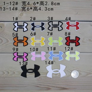 logo刺绣布标装饰贴补丁贴布贴刺绣熨烫多色标志4.6*2.8cm