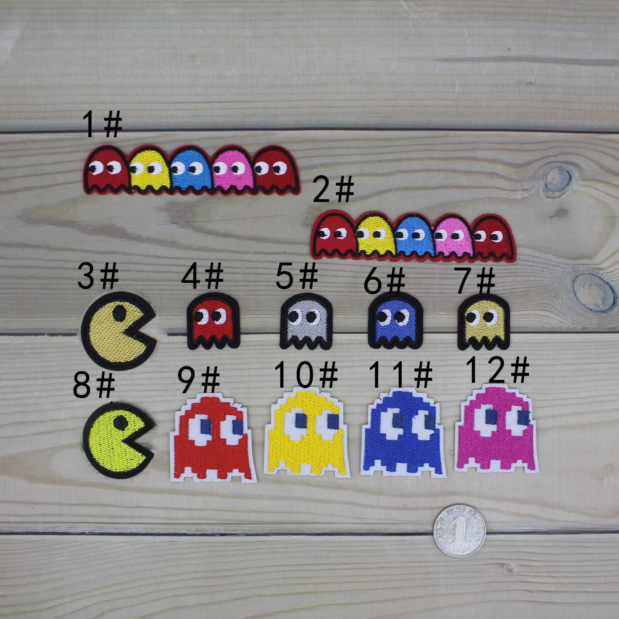 衣服辅料补丁贴布贴花刺绣熨烫幼儿床标多款吃豆豆可爱排队毛毛虫