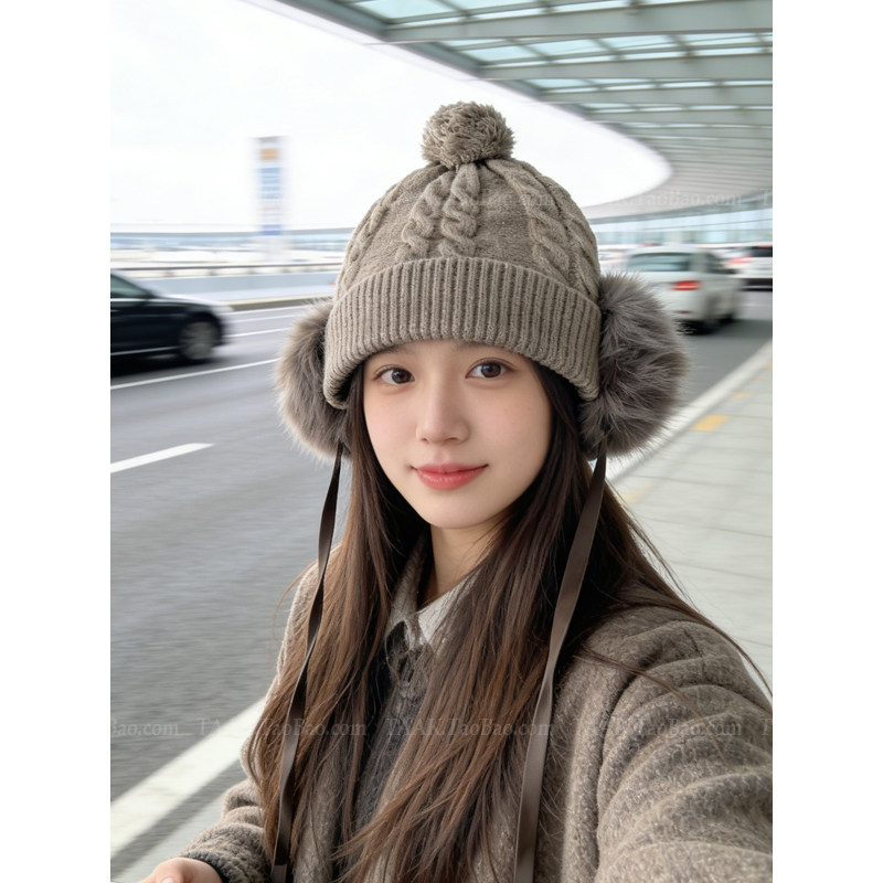 TAAK韩系针织麻花耳包毛线帽子女冬天百搭套头帽显脸小保暖包头帽,服饰配件/皮带/帽子/围巾,帽子,淘宝优惠券,粉丝福利购,淘宝优惠卷