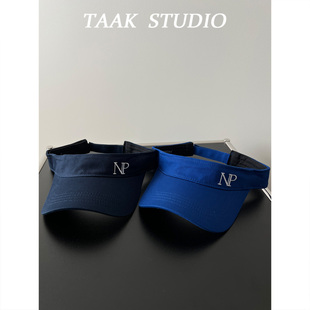 韩国户外潮牌ins空顶帽子女夏季韩版运动跑步防晒遮阳马尾鸭舌帽