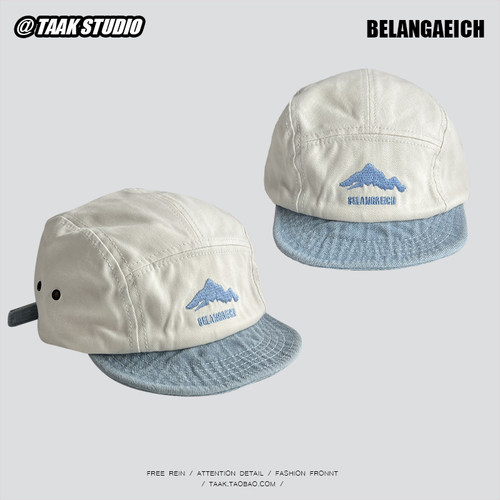 美式复古短檐小山鸭舌帽