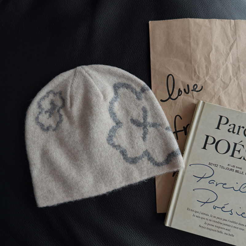 韩国小众设计师款毛线帽子