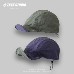 TAAK潮牌双面戴可折叠跑步帽户外轻薄速干鸭舌帽男棒球帽子女夏季