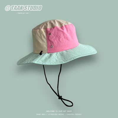 轻薄拼接撞色速干登山帽