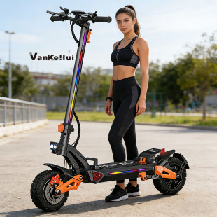 2400W单双驱动锂电折叠二轮滑板车男女通用代步工具 60V 新款 时尚