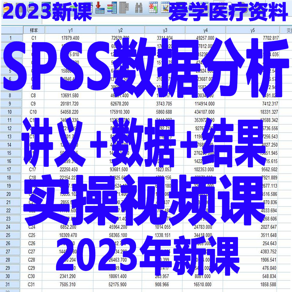 2023新课SPSS数据分析教设计素材/源文件
