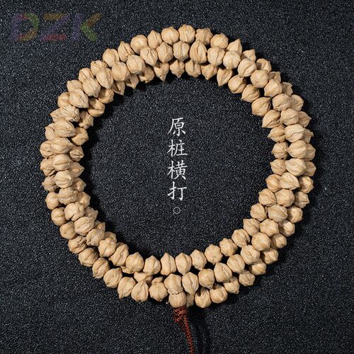 热振百香籽高密药片直切素珠 原籽108颗顺纹文玩佛珠念珠厂家直供