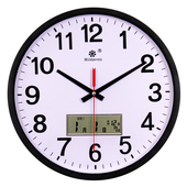 客厅卧室钟表 简约时尚 14英寸静音挂钟 12寸 客厅挂钟 挂钟10寸