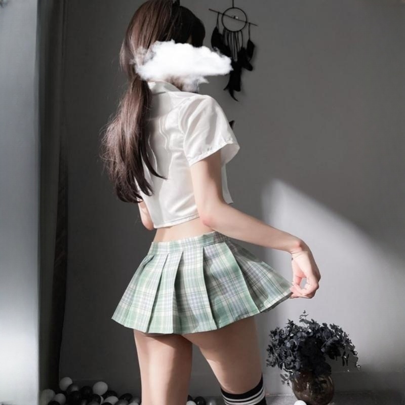 超短裙高腰少女夏日jk水手服