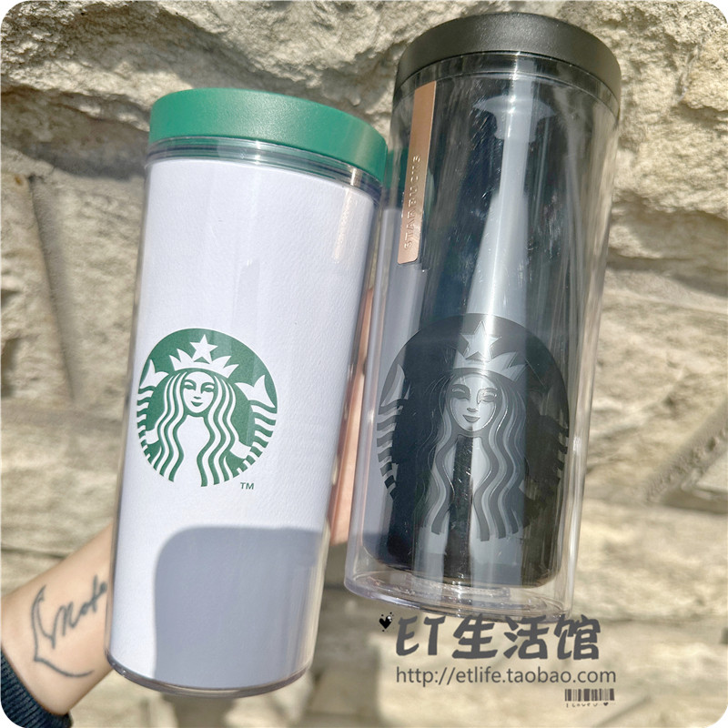 星巴克黑白情侣杯限量女神杯