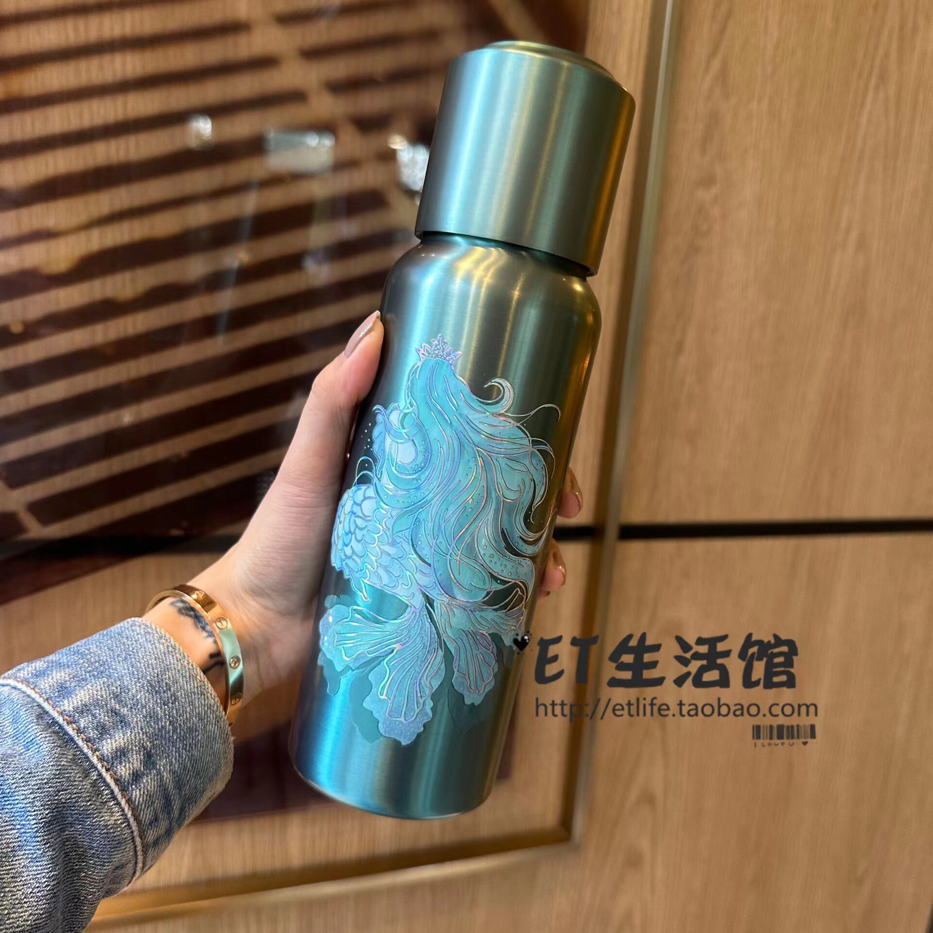 星巴克杯子周年海洋不锈钢保温杯