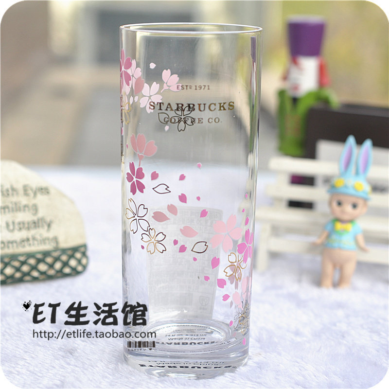 韩国星巴克杯子 2026粉色樱花 限量新款 粉樱冷变玻璃杯变色水杯