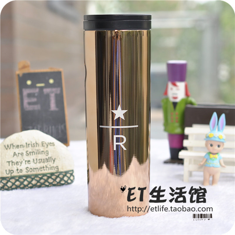 臻选金色经典星巴克杯子