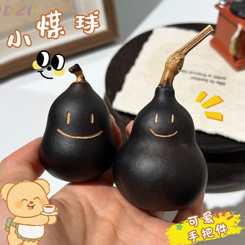 红薯热款黑凤梨文玩葫芦把件绕指柔盘玩手捻平安福禄办公室小摆y8