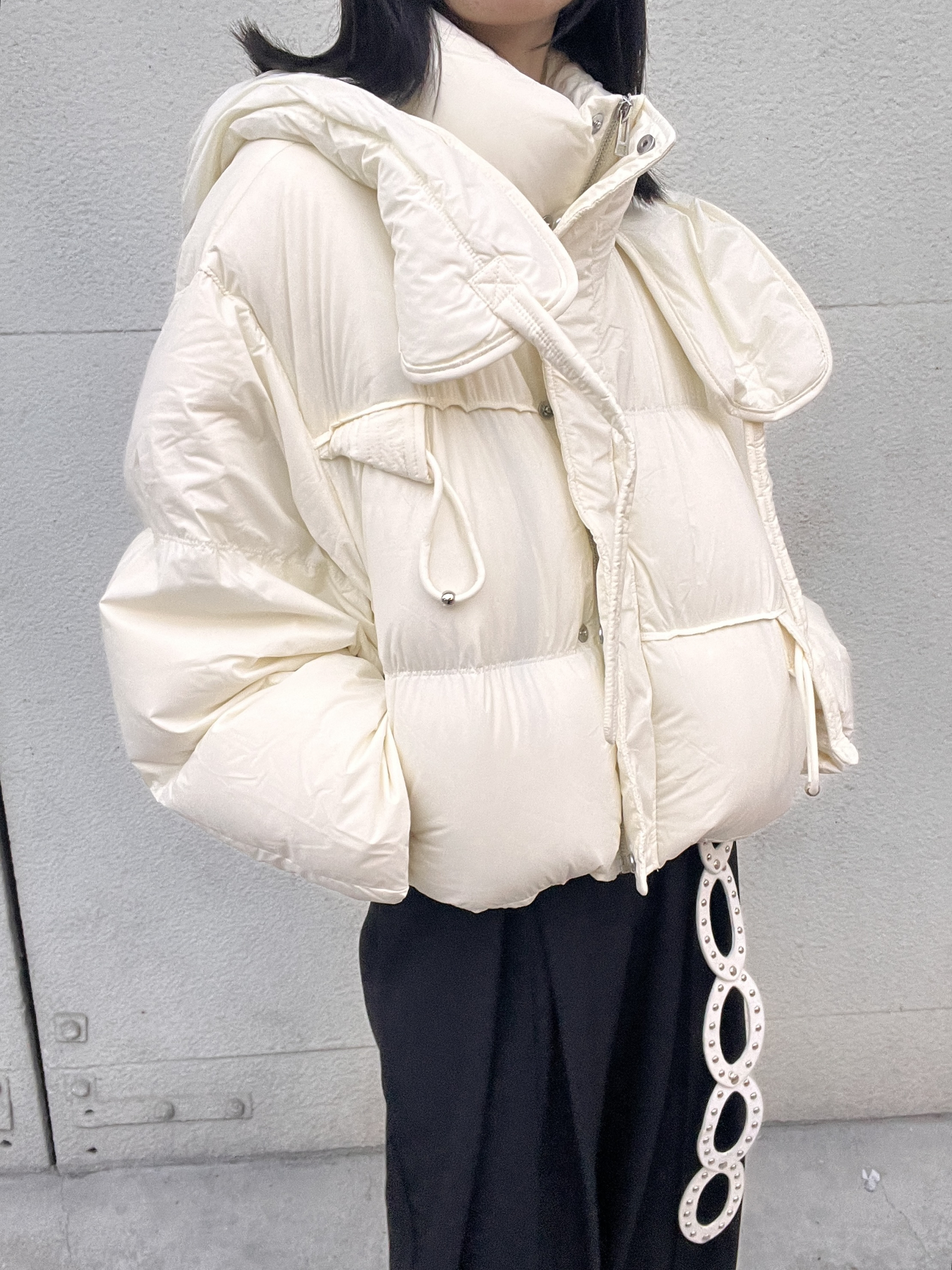 白鸭绒蓬松款羽绒服冬季新款外套