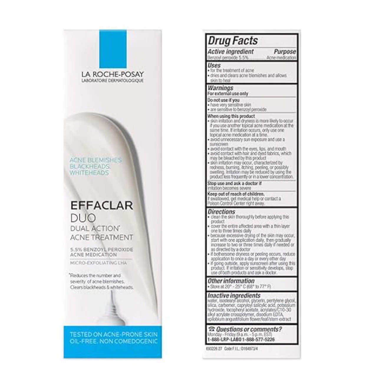 La Roche-Posay Effaclar Duo Dual Action Acne祛痘祛斑面霜
