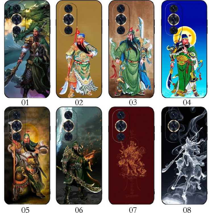 关公关羽 适用 华为 畅享70/P60 Art/11 Ultra/10 Pro/nova 12/荣耀90/80/Reno 10/Y70 Plus/手机壳