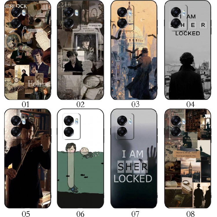 神探夏洛克卷福 适用 vivo S10 Pro/Y11/T1x/Y53s/Y71t/iQOO Z8x/Z7x/Z6x/U5e/U5x/realme Q5i/Q3i/手机壳