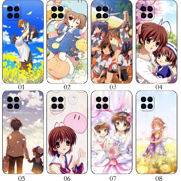 clannad 适用 华为 nova8 SE/Pro+/7i/红米Note 13/6/K70/10A/9C/小米11/13/14/青春10/realme Q手机壳