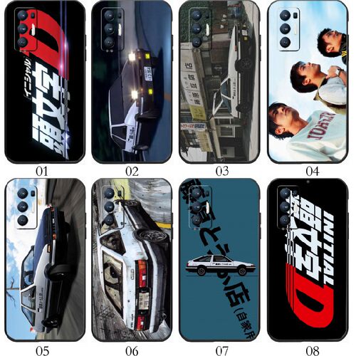 头文字d 适用 OPPO Reno4 Pro/A52/K/6+/5 Z/A32/A93/A55/A95/A93s/A11s/A56/A55s/K9/K7x/Find X3手机壳
