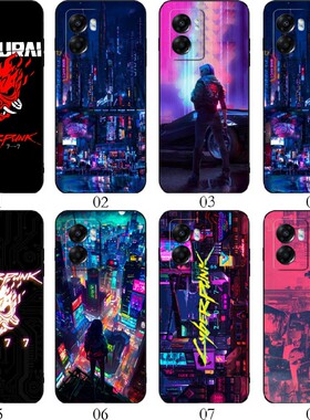 赛博朋克2077 适用OPPO Reno 11/A57/8/7 SE/9 Pro+/K10/A2/A1/A58x/A36/vivo S15e/S17e/Y77t/Y77e/Y手机壳