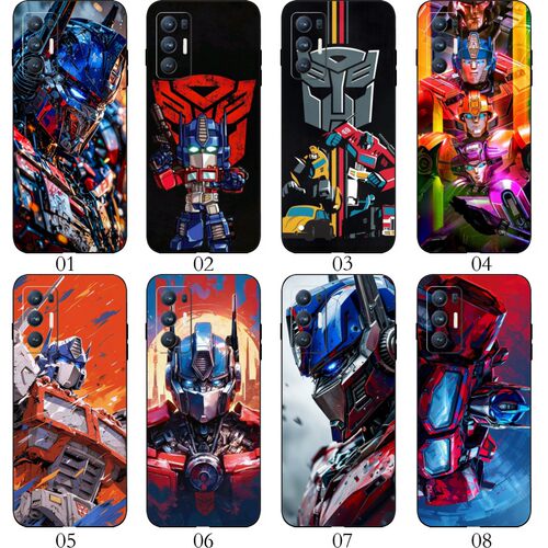 变形金刚漫画 适用 VIVO Y76s/Y53s/Q3/2T/realme GT Neo/Q3t/V5/V60/V70/V70S/一加 8T/9/9R/RT/X30手机壳
