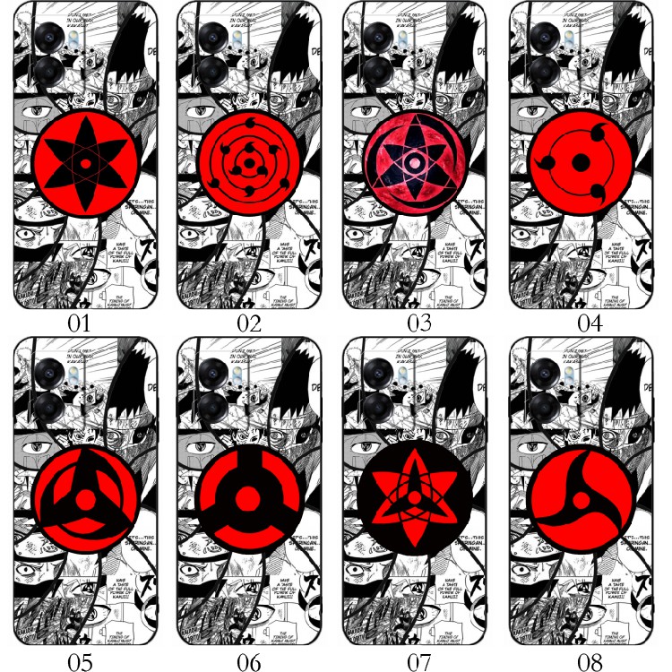 火影写轮眼 适用 红米 Note 13 Pro/11E/12 Turbo/12R/+/K60/realme GT Neo2/GT2/V30/V23/10/Q5/Neo5手机壳