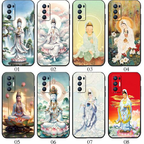 观音菩萨佛像 适用 红米 Note 9 4G/K60/10 pro/K50 至尊/Note 11 SE/realme V5/x7/V15/Q2/Q3/手机壳