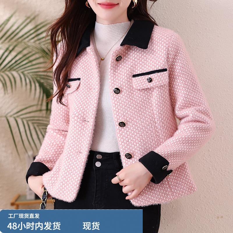 毛呢短外套女士春秋冬季2025年新款小香风小个子今年流行爆款上衣