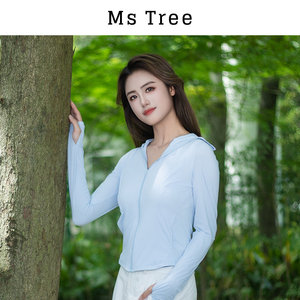 防晒衣女连帽冰丝防嗮服紫外线2024夏季新款户外修身透气皮肤衣女