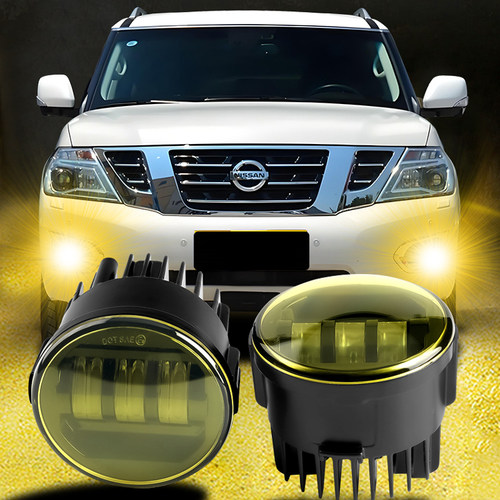 专用新途乐雾灯总成 14-19款途乐Y62前雾灯前杠灯雾灯框LED改装