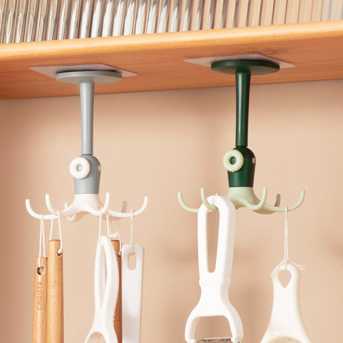 极速Kitchen adhesive hook rotating punch-free strong adhesiv
