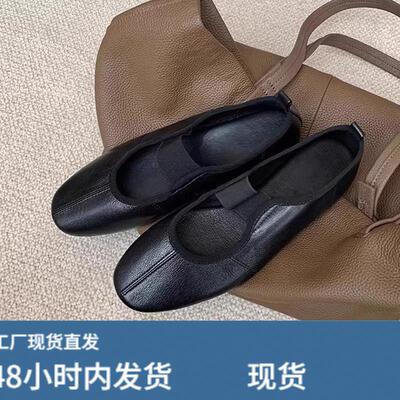 浅口单鞋女大码女鞋41一43平底玛丽珍鞋舒适百搭瓢鞋不累脚芭蕾鞋
