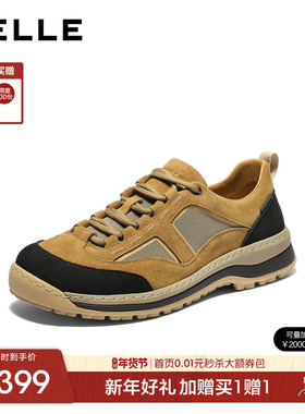 百丽男士休闲软底户外工装运动鞋男2026春季新款厚底增高A2291AM6