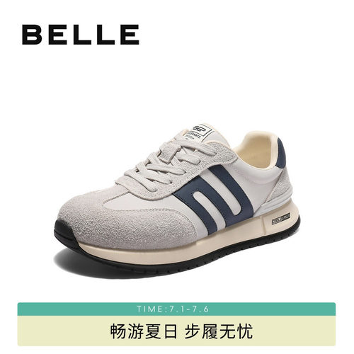 百丽休闲运动跑步阿甘德训板鞋