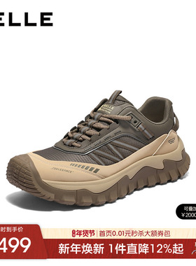 百丽男士厚底增高休闲运动鞋男25冬季新款户外徒步登山鞋8XK01DM5