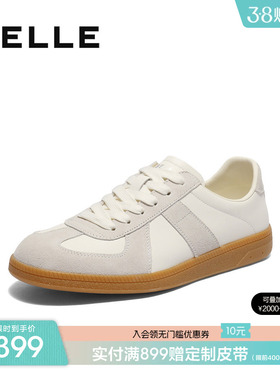 百丽男士复古运动跑步德训阿甘鞋春季新款休闲软底板鞋子8UM01CM5